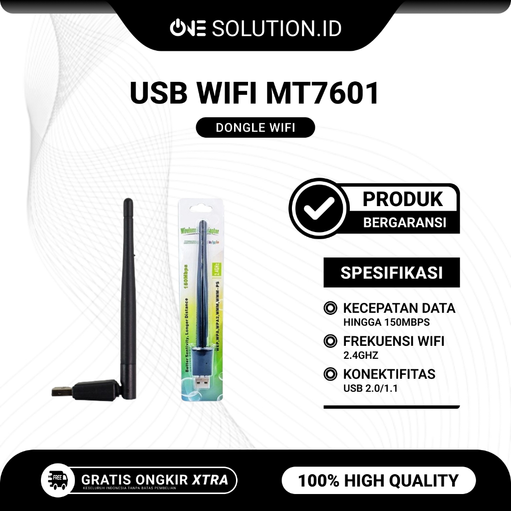 USB MT7601 Dongle WiFi 150Mbps Bisa Untuk STB DVB T2 Universal