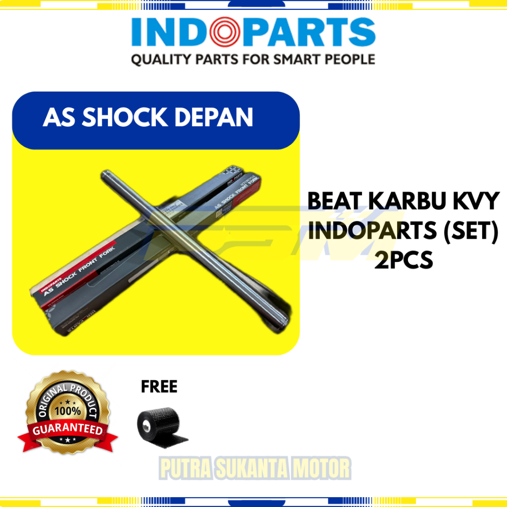 AS SHOCK DEPAN BEAT KARBU KVY INDOPARTS (SET) 2PCS