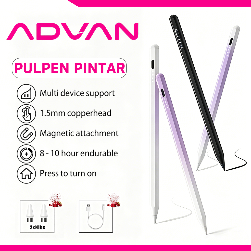 [100% Asli][NEW][COD]ADVAN Pena Stylus, Kompatibel dengan Semua Perangkat ADVAN - Advan Vandroid T1J