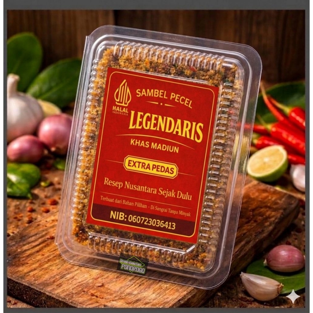 SAMBEL PECEL ASLI MADIUN, SAMBEL PECEL SANGRAI TANPA MINYAK, SAMBEL PECEL ASLI MADIUN, BUMBU PECEL M