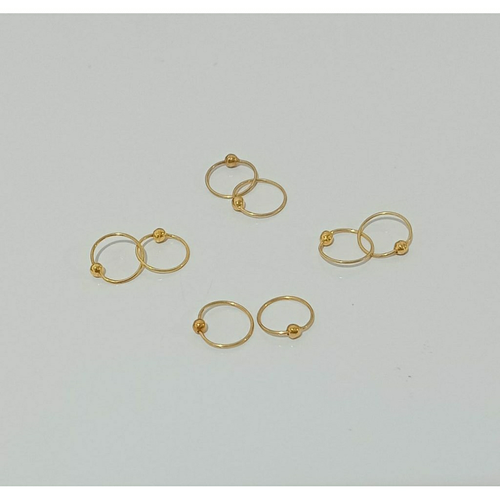 ANTING EMAS ANAK BAYI PER BOLA ( EMAS MUDA 6K )