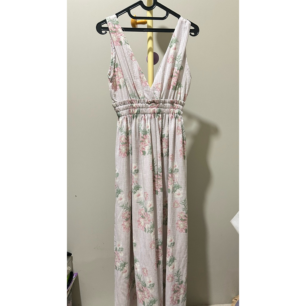 Dress Pantai Flower Pink