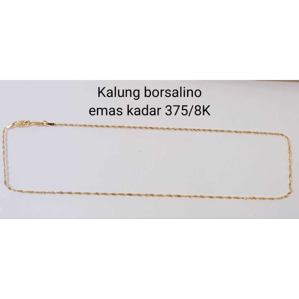 Kalung emas borsalino kadar 375/8K
