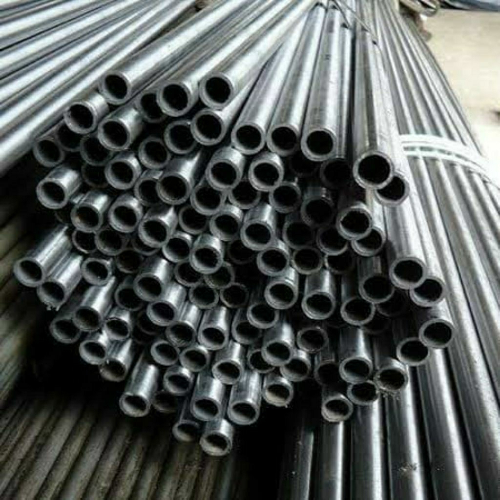 pipa besi asli od 8mm id 5,5mm x panjang 1000mm