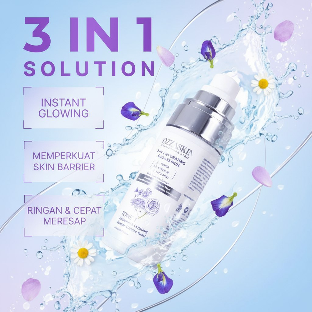 Toner Gentle Eksfoliasi Wajah Natural