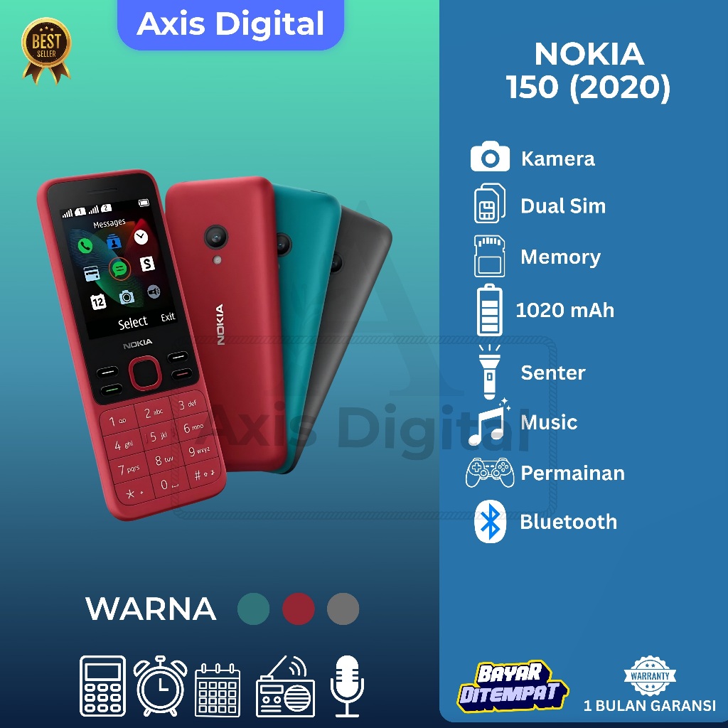 HP Nokia 150/2020 Dual Sim Garansi
