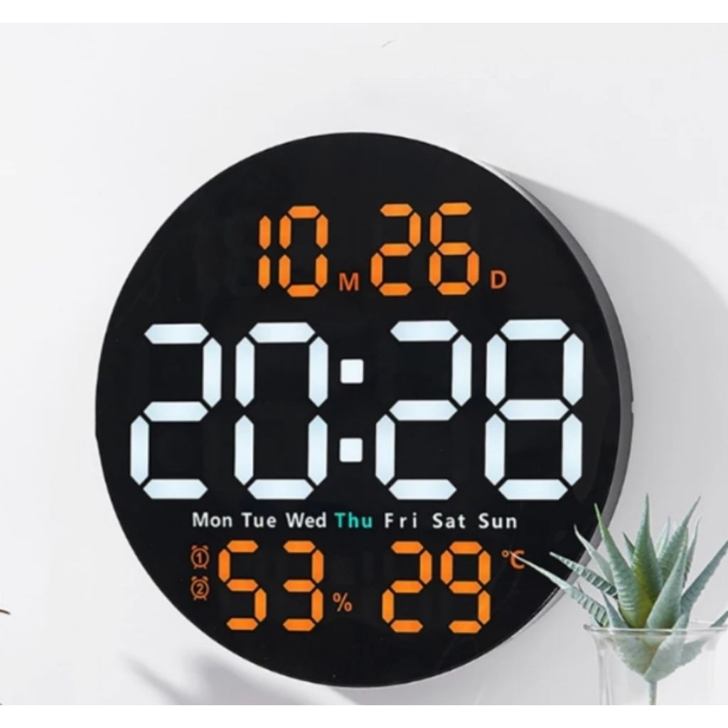 jam dinding digital bulat terbaru