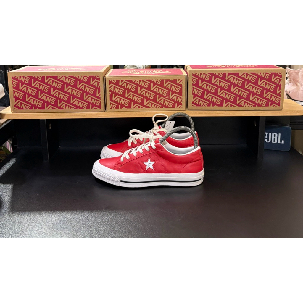 Converse One Star Red Leather