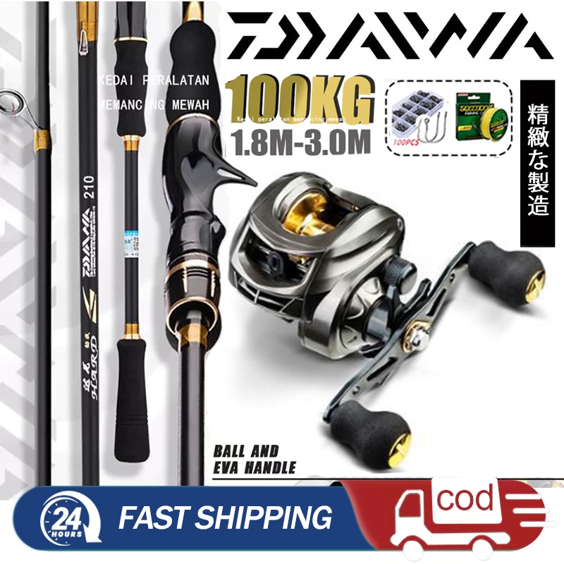 Set Alat Pancing Lura Casting Baitcasting Gear Ratio 7.2:1 Real Pancing Bc Baitcasting reel Murah AK