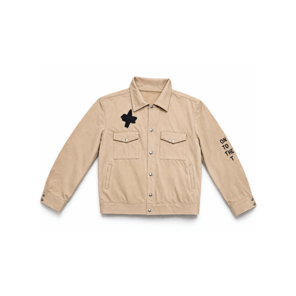 MULOVZA Jaket Streetwear Premium | Baby Canvas Jacket | Unisex Graphic Outer