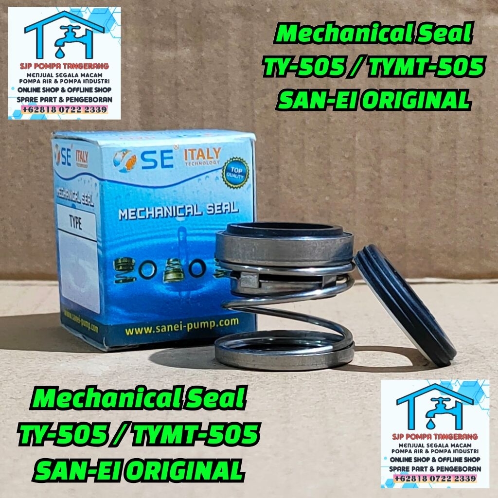 SEAL POMPA AIR TY-505 MERK SAN-EI ORIGINAL / MECHANICAL SEAL DIAMETER AS 16mm ORIGINAL SAN-EI / SPAR