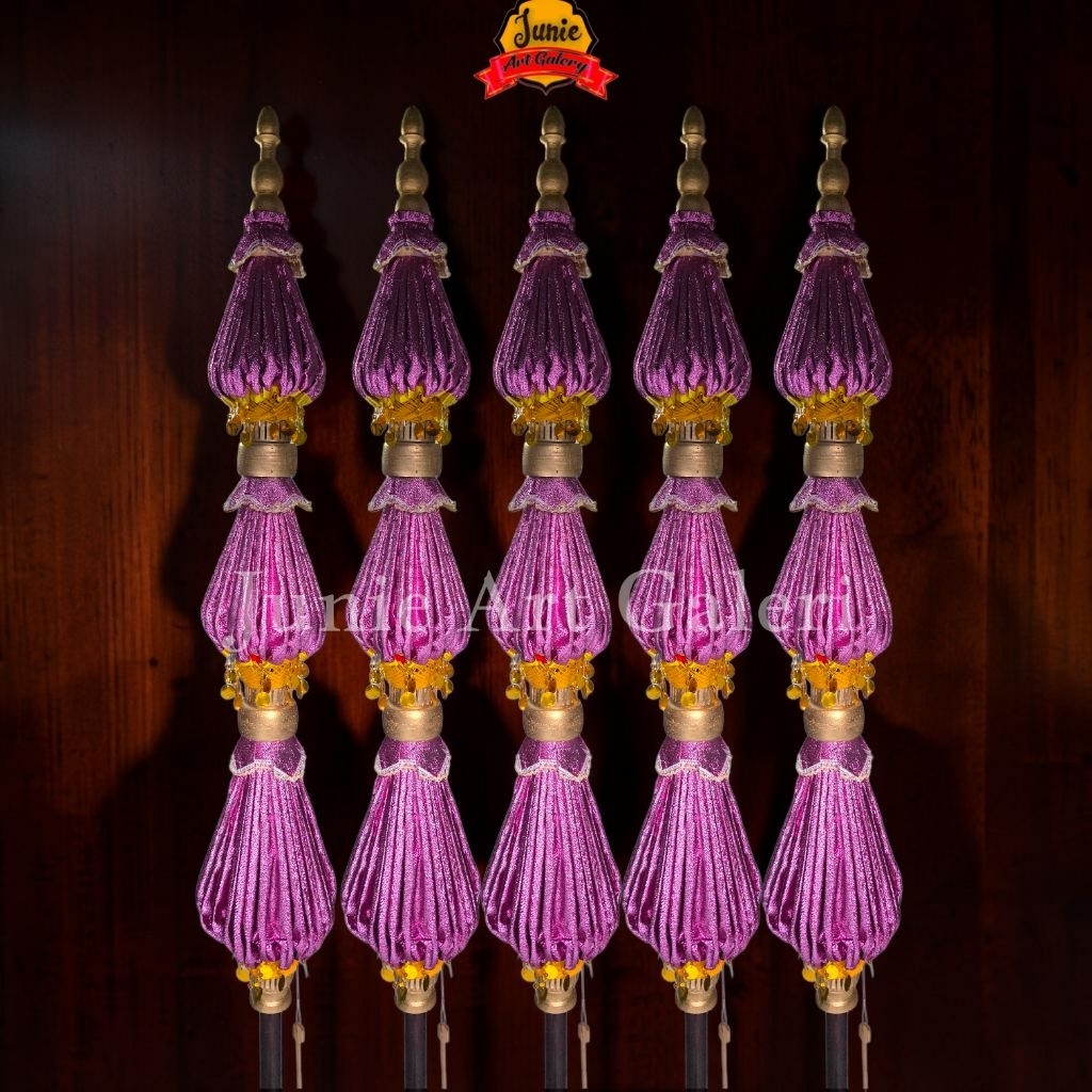 payung susun 3 ungu lilac dekorasi payung keraton 2 meter songsong