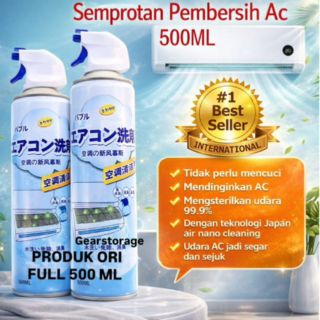 Semprotan Pembersih Ac 500ML/ Semprotan ac mobil ac rumah / Pembersih ac mobil/ Semprotan pembersih 