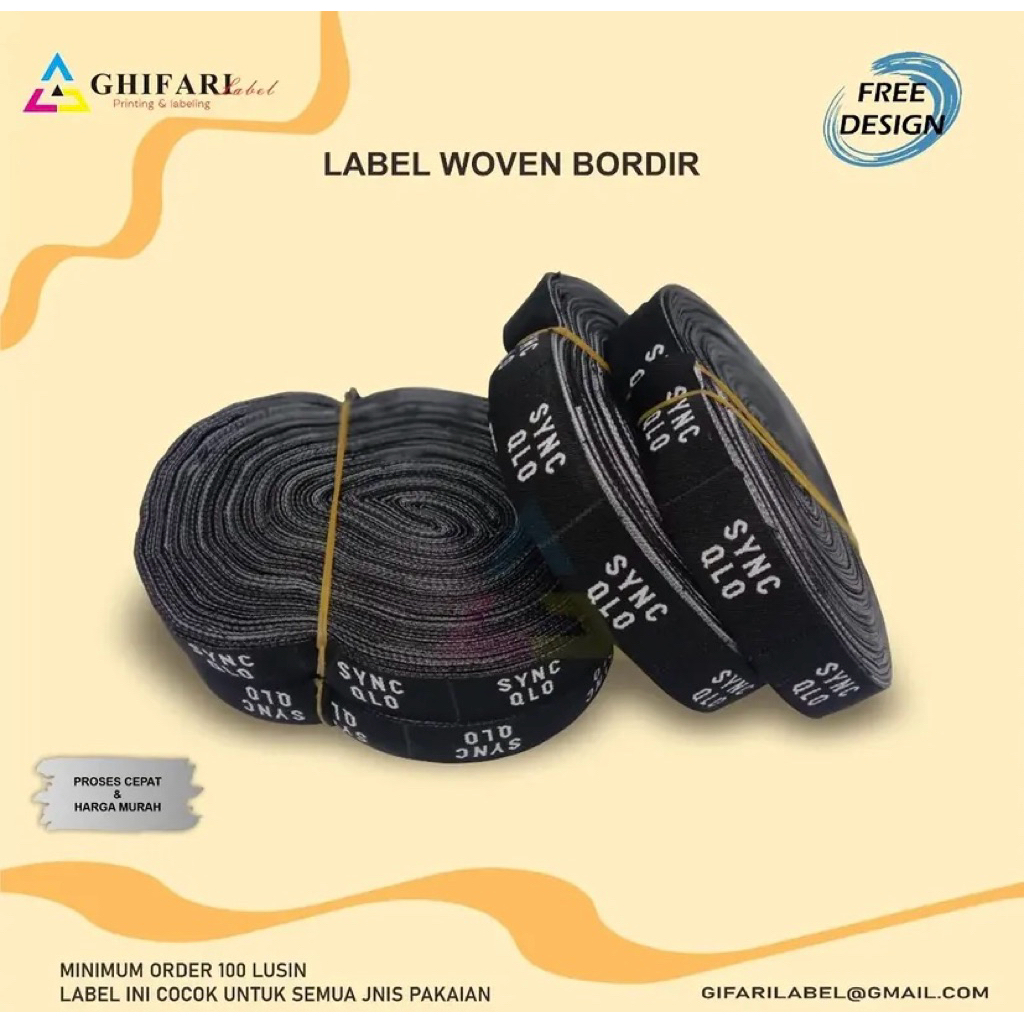 woven hijab woven bordir woven ukuran woven damask ,woven ukuran,label hijab, label woven baju,label