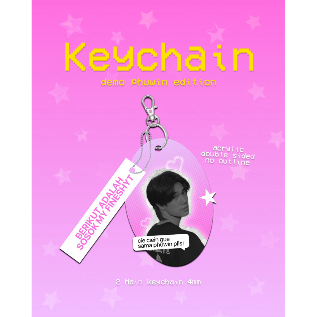 keychain Phuwin Tangsakyuen (BACA DESKRIPSI)