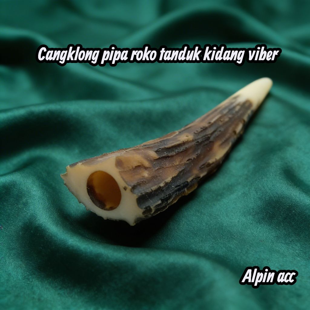 Cangklong pipa roko tanduk kidang polos viber