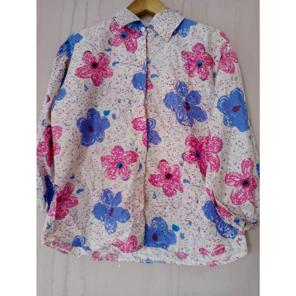 Blouse Oversize Bunga Sale 55