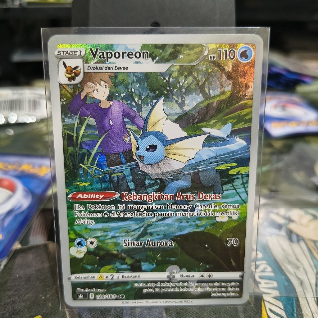 Pokemon TCG Indonesia Vaporeon CHR