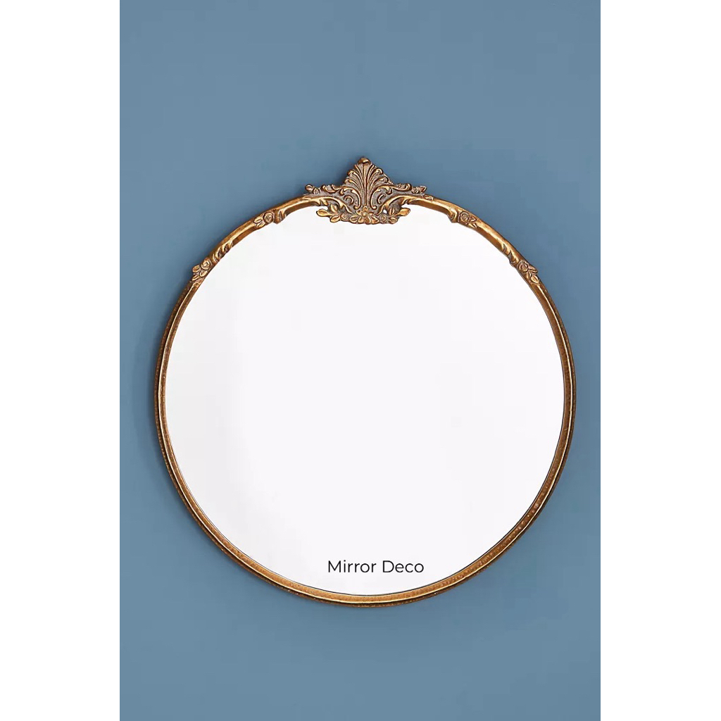 Mirror wall vintage / mirror wall classic / cermin dinding / cermin bulat vintage / mirror wall