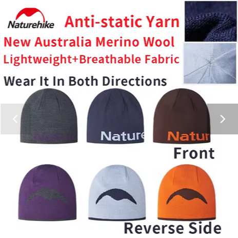 TOPI KUPLUK GUNUNG DOUBLE SIDE BEANIE HAT NATUREHIKE CYY2541FS016