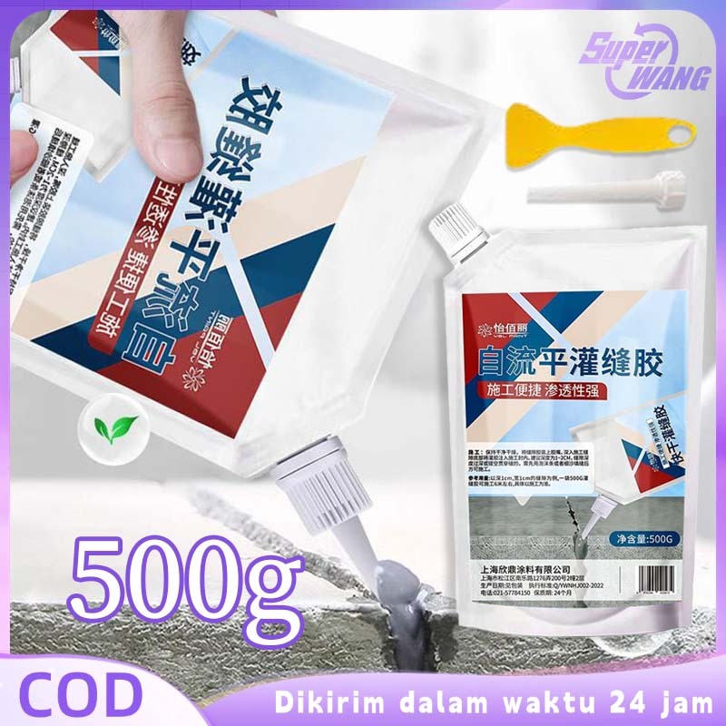 500g Lem Beton Anti Bocor Lem Beton Retak Penambal Serbaguna Lem Tembok Retak Anti Bocor Lem Sealer 