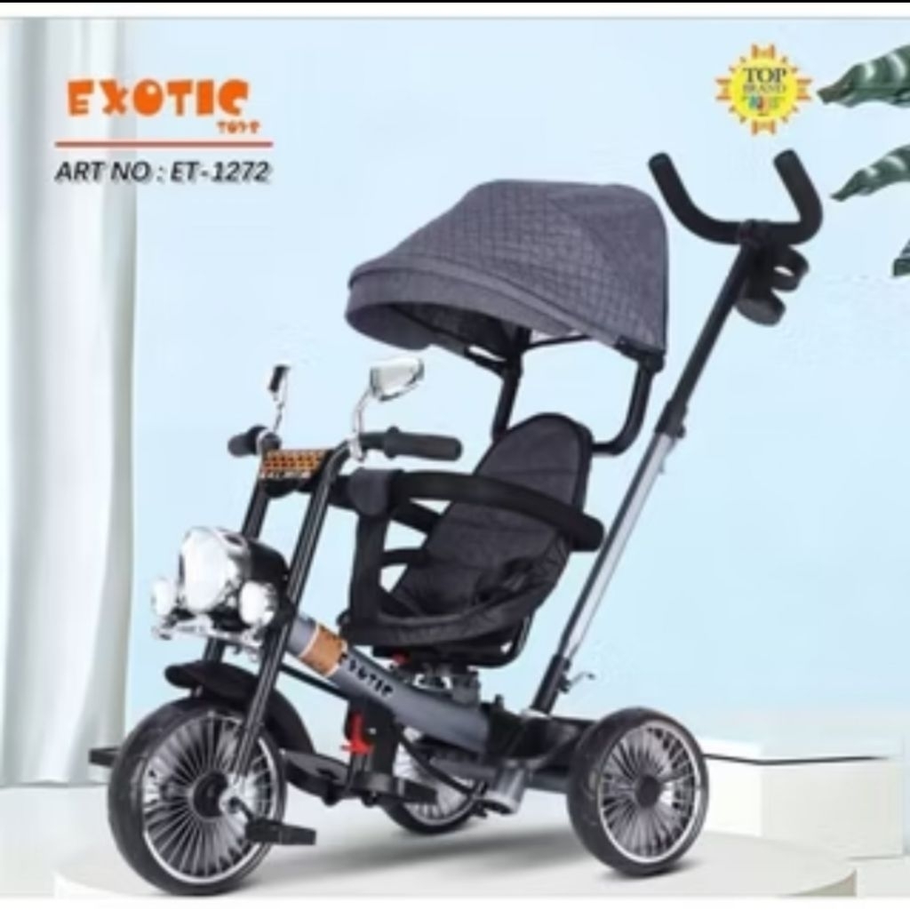 Stroller Sepeda Anak Roda Tiga Exotic ET-1268 / 1272 Tricycle ET1268 ET 1268
