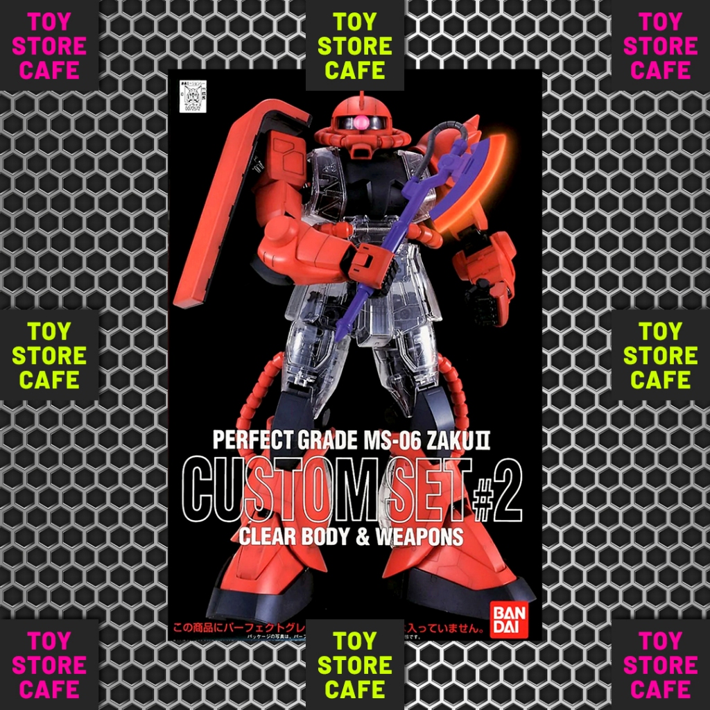 PG Zaku II Custom Set #2 Clear Body & Weapons Limited BANDAI ORIGINAL