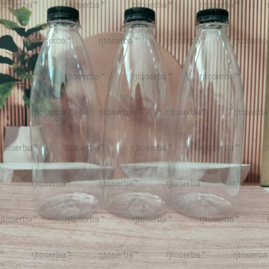 BOTOL CANTIK 600ML+ TUTUP @5/10/20 PCS | BOTOL PLASTIK MINUMAN KOSONG | HARGA HEMAT GROSIR