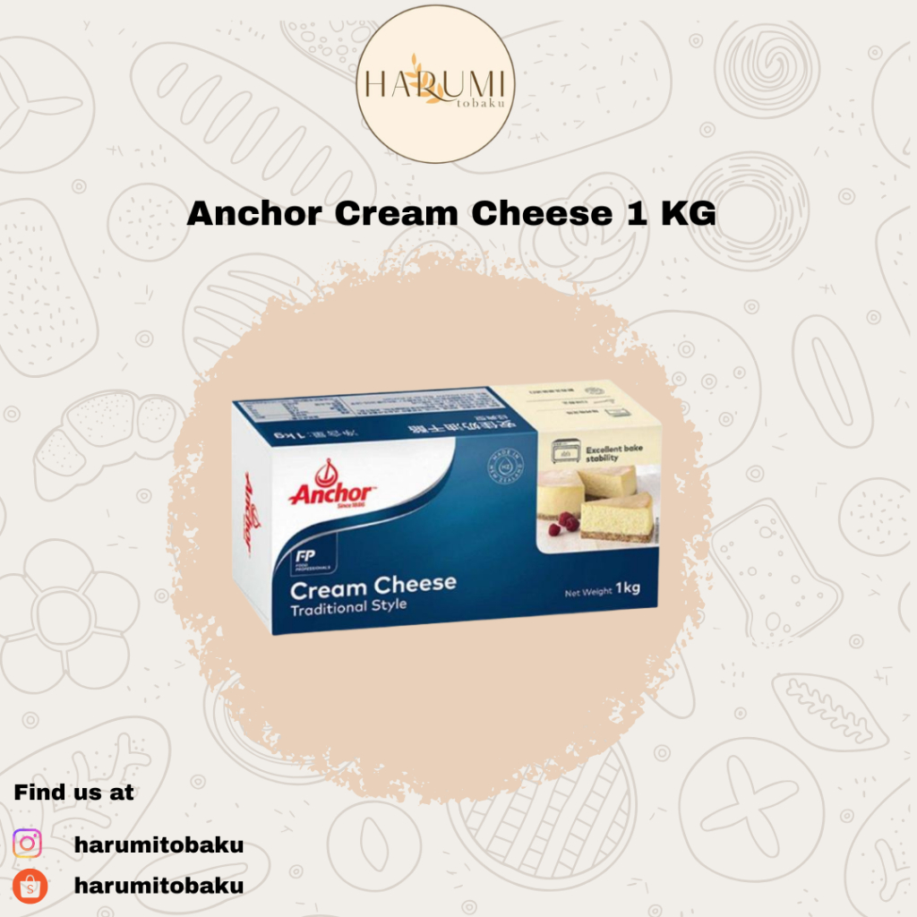 Anchor Cream Cheese / Cream Cheese Anchor - 1 Kg Kemasan Packing