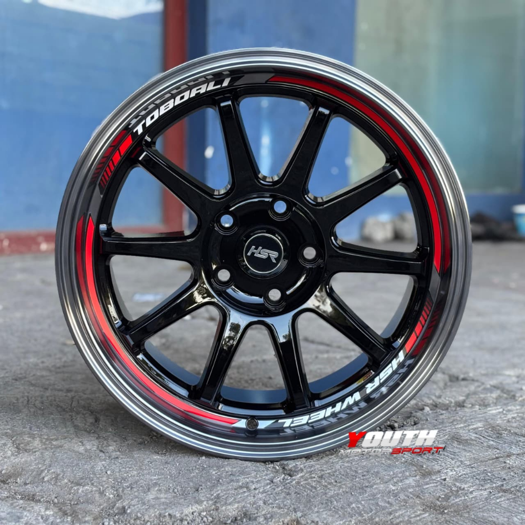 Velg mobil R17 Innova Terios Hrv Xpander Lebar 8,5 Velg Racing HSR TOBOALI Ring 17