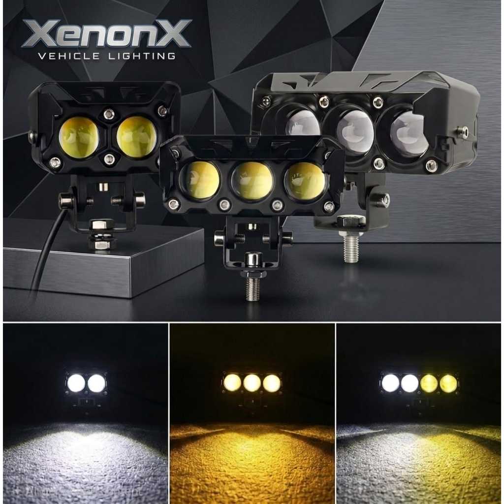 Lampu Tembak Sorot Laser Gun SQL 2 LED 3 LED 4 LED Mata Bluelens Kipas Pendingin Putih Kuning 2 Warn