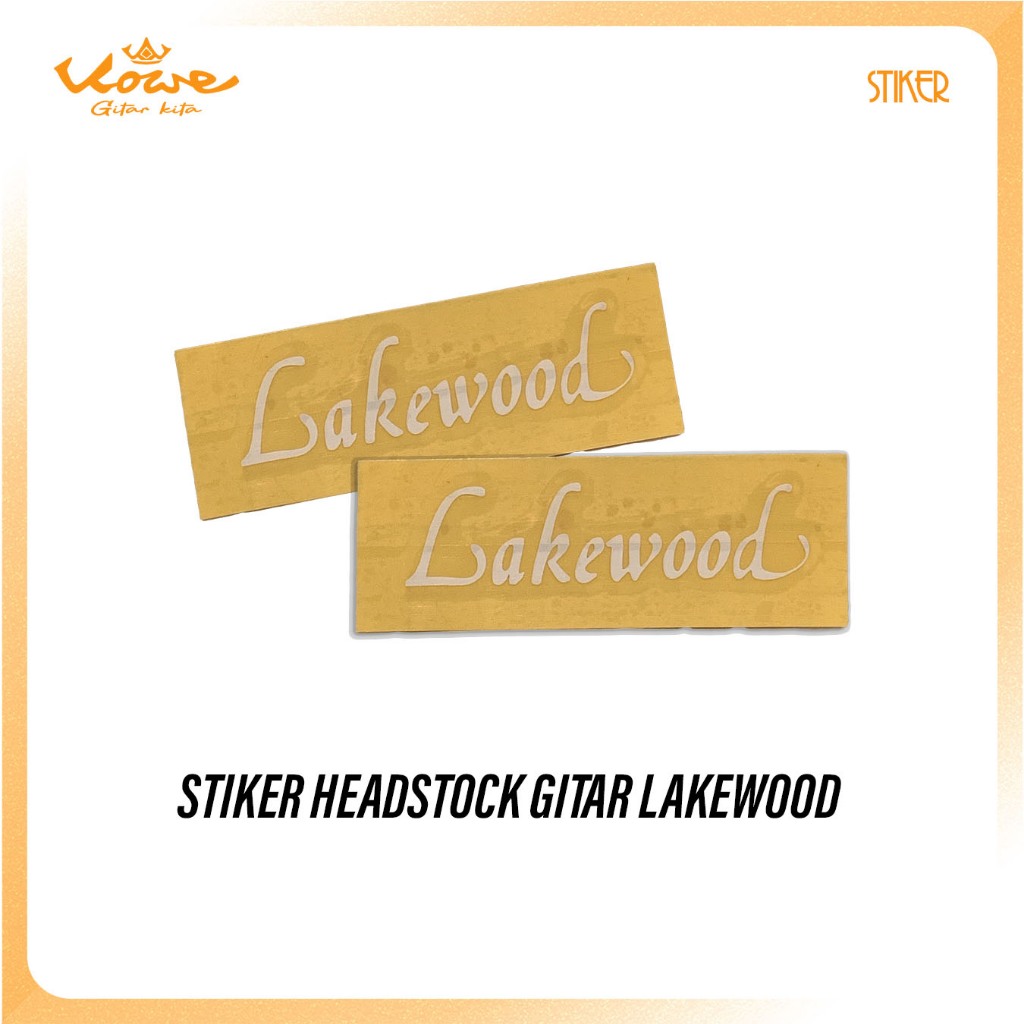 Headstock Sticker Gitar Lakewood