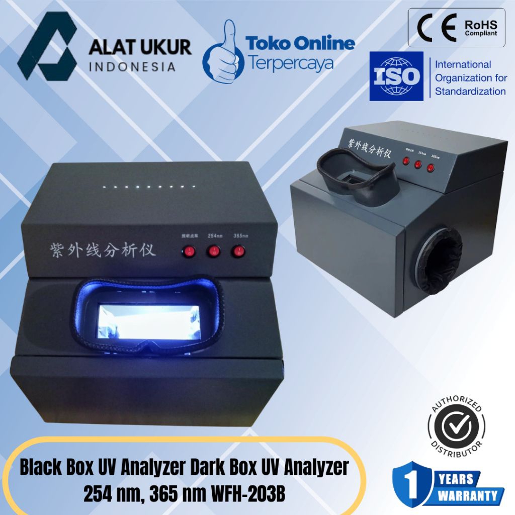 Black Box UV Analyzer Dark Box UV Analyzer 254 nm, 365 nm WFH-203B