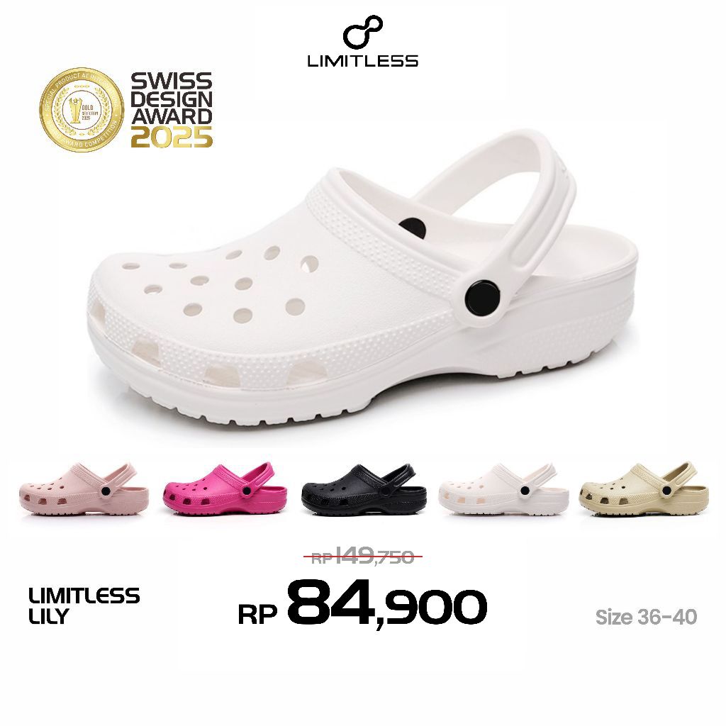 LIMITLESS Sendal Selop Wanita Dewasa Terbaru 2026 Sandal Slop Cewek Casual Fashion LILY Eva Kekinian