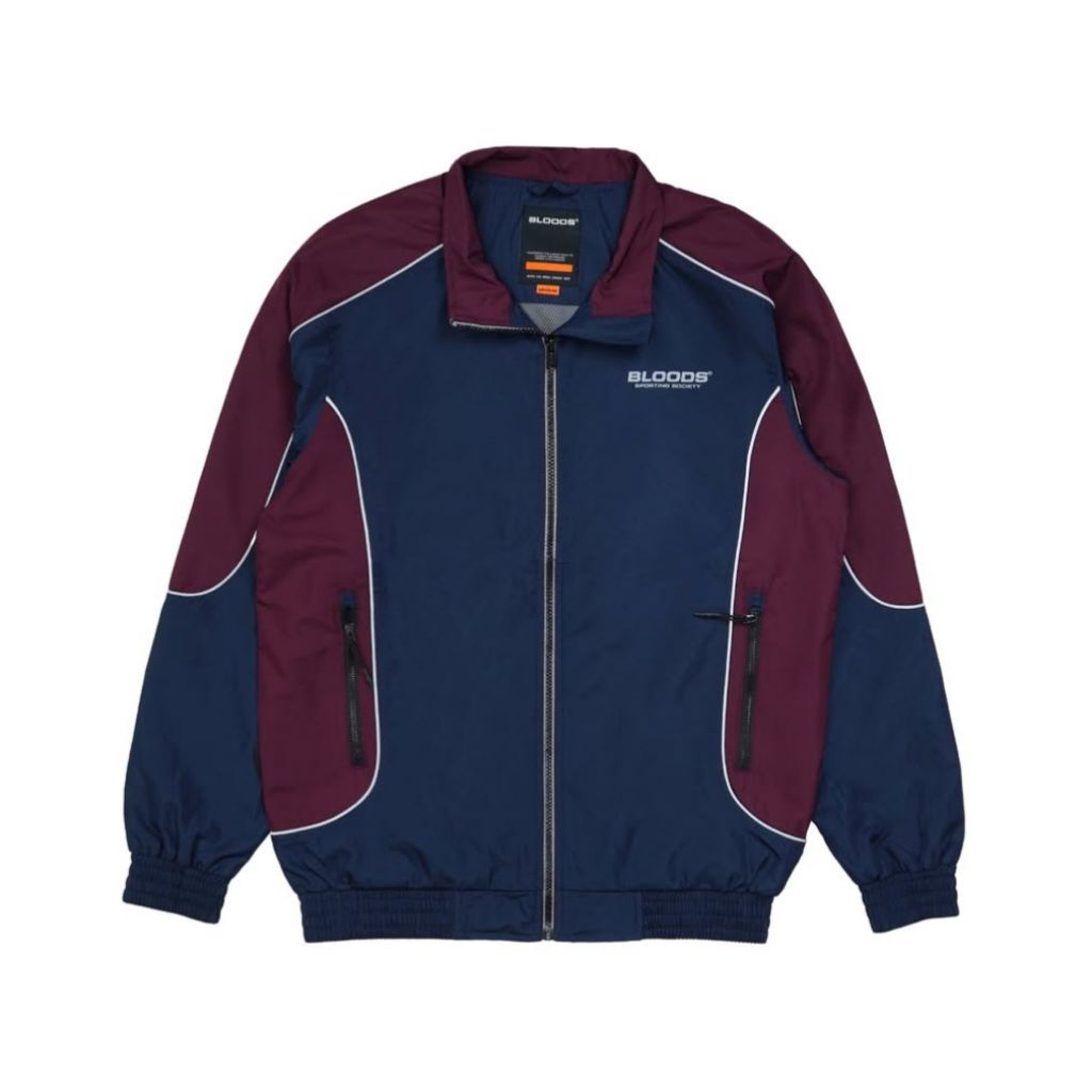 JACKET OUTDOOR BLOODS RUNE NAVY MAROON ORIGINAL.
