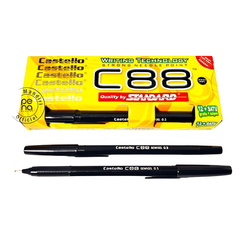 Pulpen STANDARD C88 Castello castelo pulpen hitam standard (1 Pack)