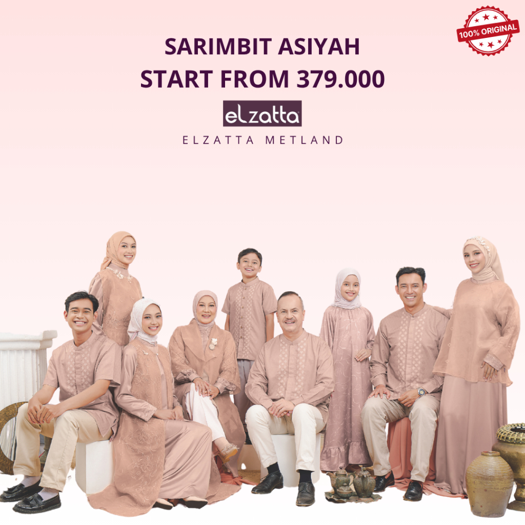 [Sarimbit 2026] Elzatta Sarimbit Asiyah Seri Anak baju muslim couple keluarga terbaru 2026 limited s