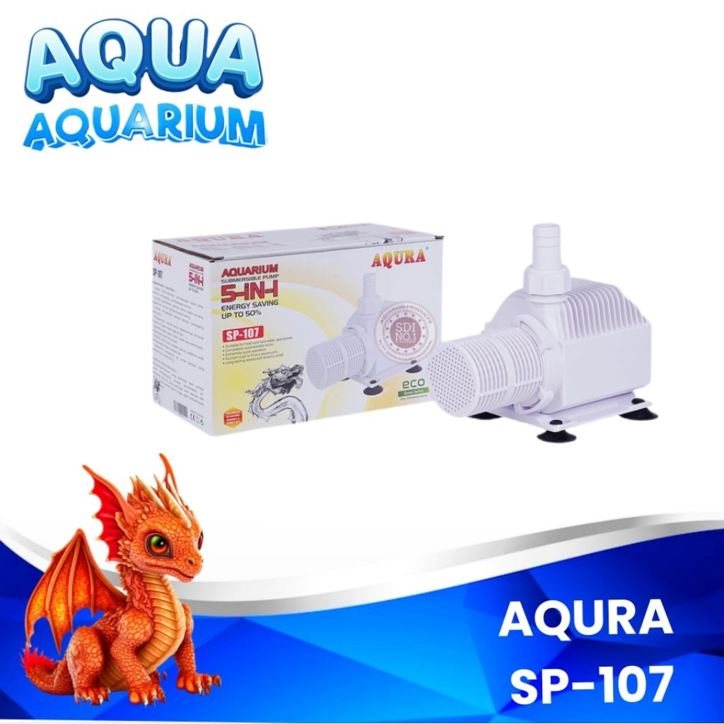 POMPA KOLAM IKAN HIAS AQURA SP 107 WATER PUMP KOLAM AIR TERJUN