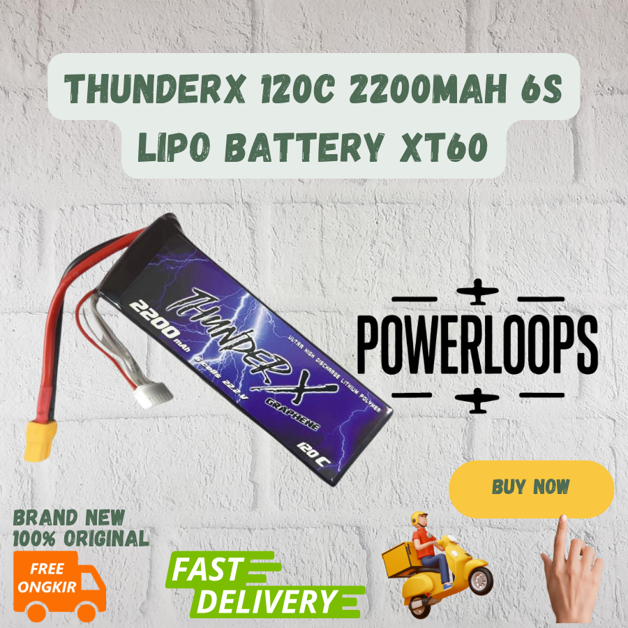 ThunderX 120C 2200mah 22.2V 6S Lipo Battery XT60