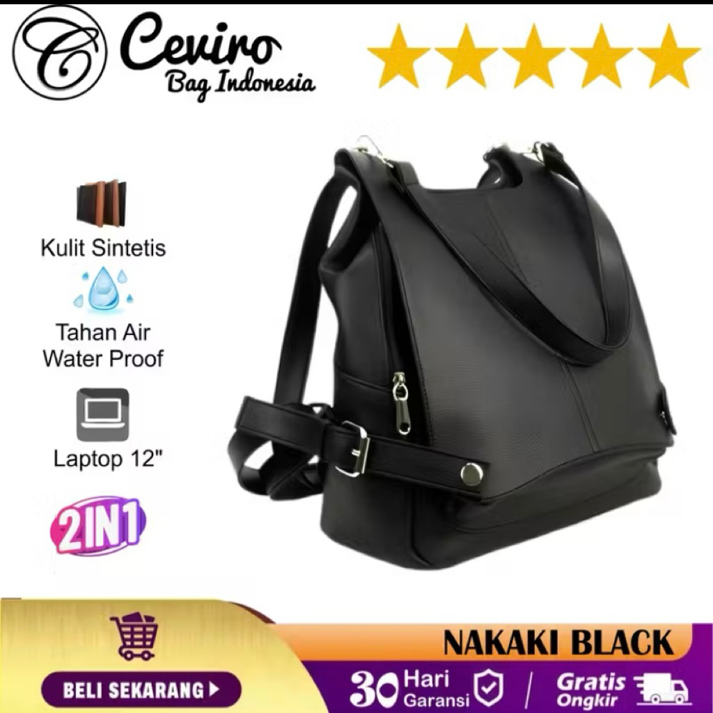 Tas ceviro original tas multifungsi tas backpack shoulder tas rochinku slingbag preloved