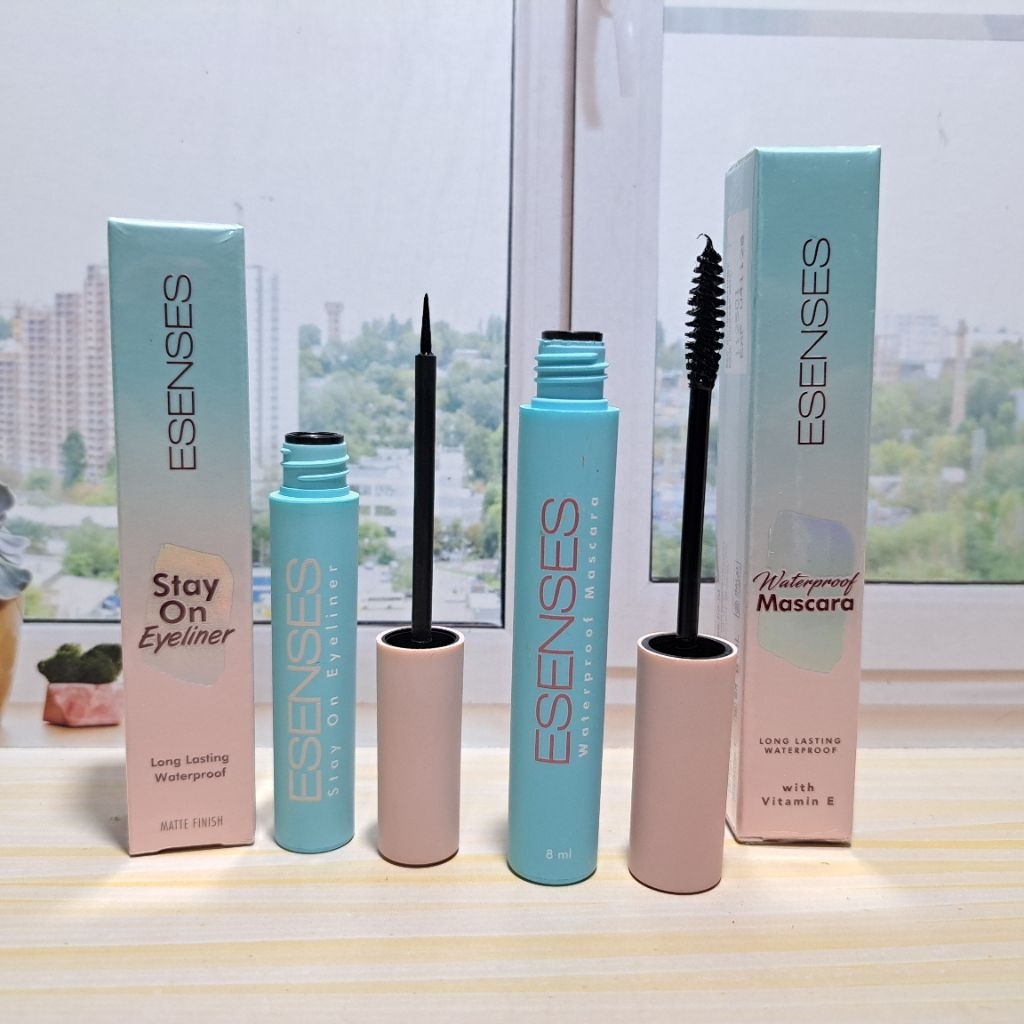 Promo Paket) ESENSES Maskara Dan Eyeliner Waterproof Original
