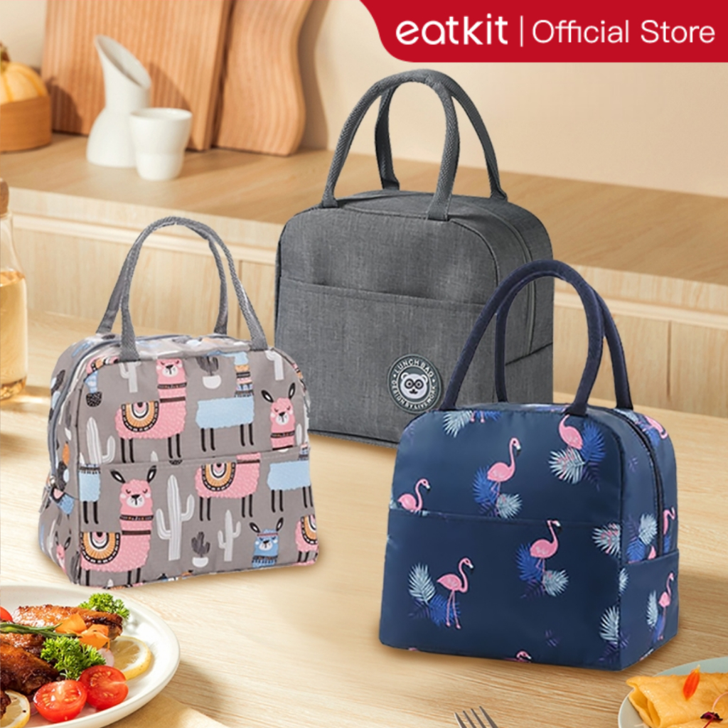 Eatkit Bundle Tas Bekal Makan Siang Karakter Brivilas Anti Panas Lunch Bag Cooler Thermal Anti Air