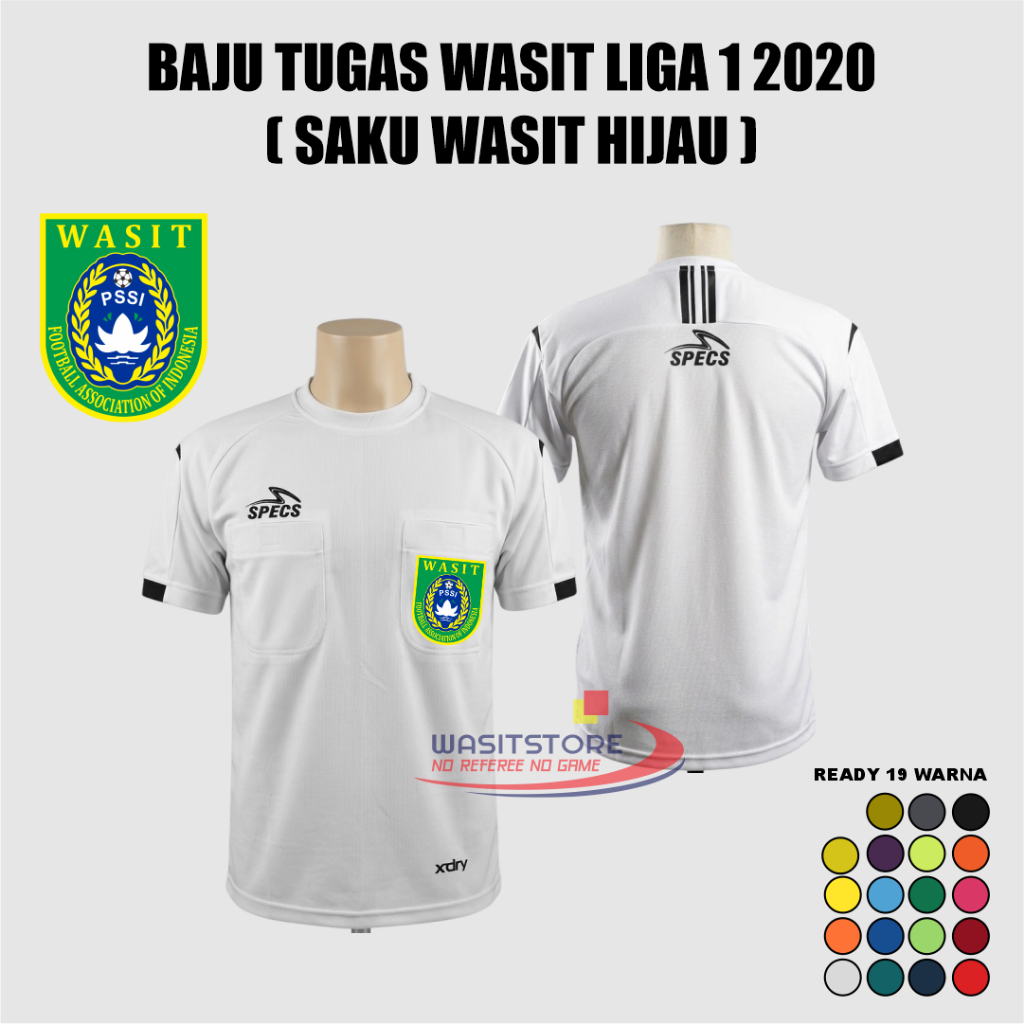 BAJU WASIT LIGA 1 2020 / 2021 ( SAKU WASIT PSSI HIJAU )
