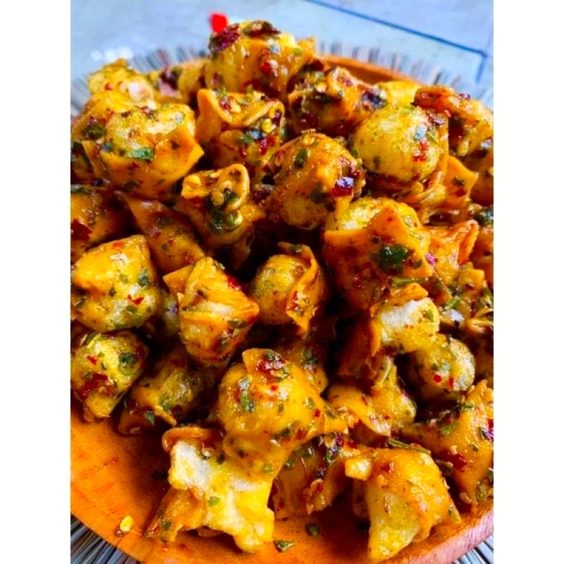 Siomay Kering Pedas Gurih 100GR seblak siomay/somay mini/sebring siomay pedas siomay mini kering kri