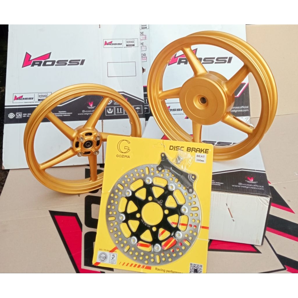 VELG/PELAK RACING V ROSSI SPRINT RC SANCA RING 14 MODEL SP522 VARIO 125 VARIO 150 BEAT KARBU BEAT FI