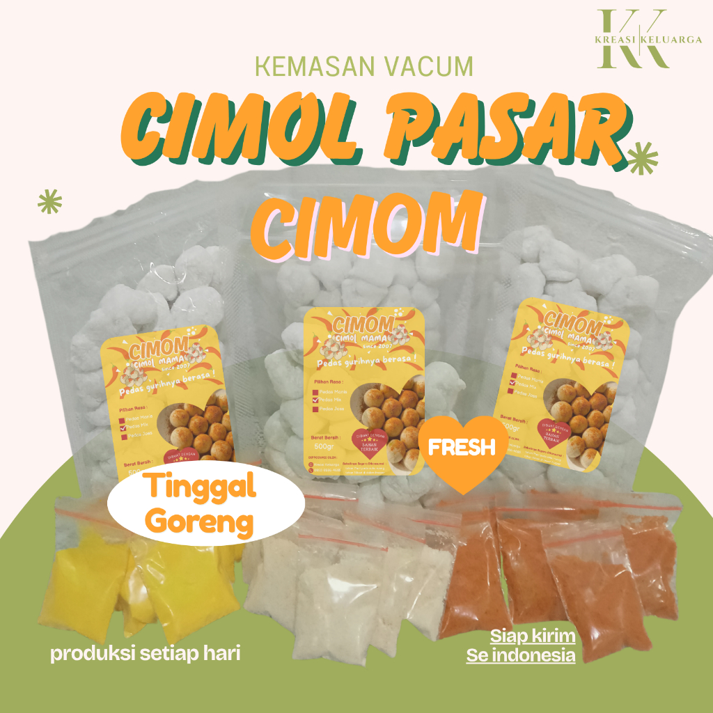 Cimol Anti Meledak (Mentah) kemasan vakum 1kilo