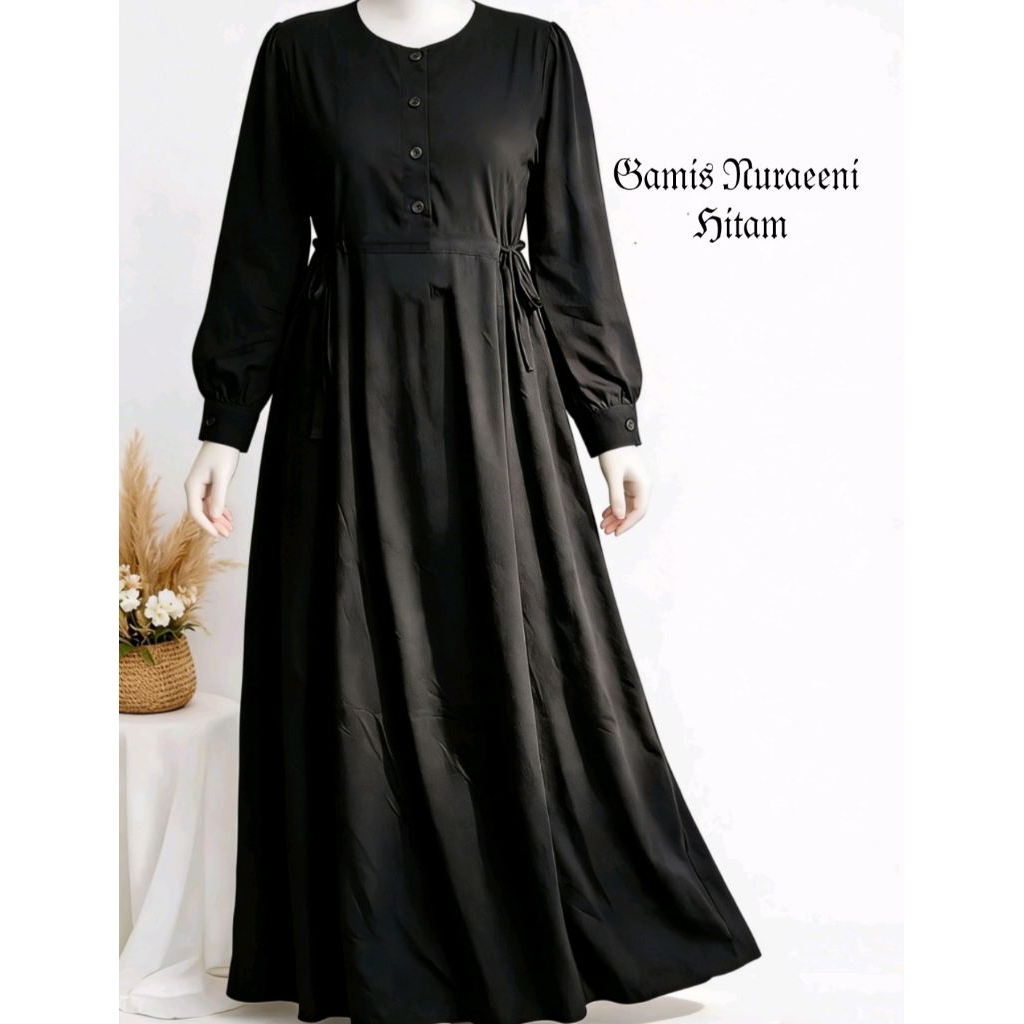 gamis kayla bahan rayon twill premiun busui friendly adem panjang nyaman best seller