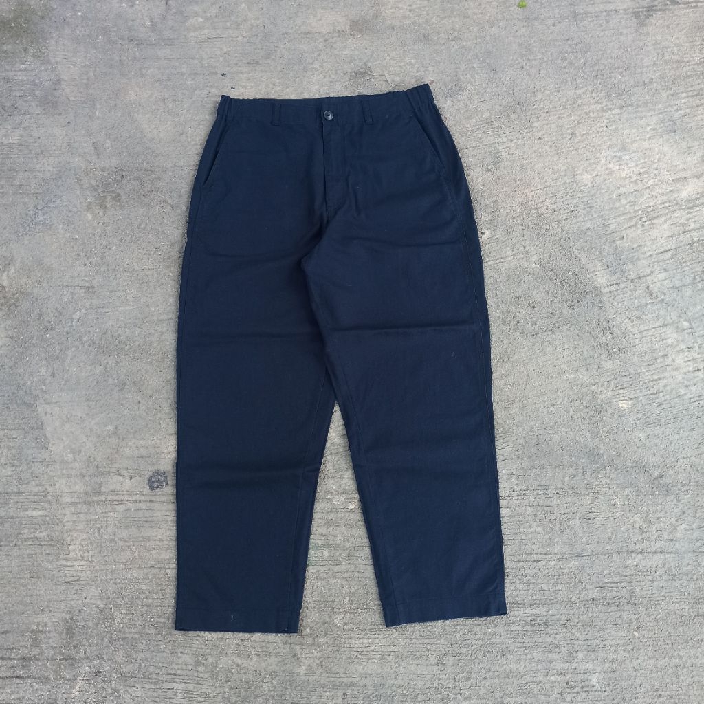 CELANA LINEN UNIQLO DARK NAVY