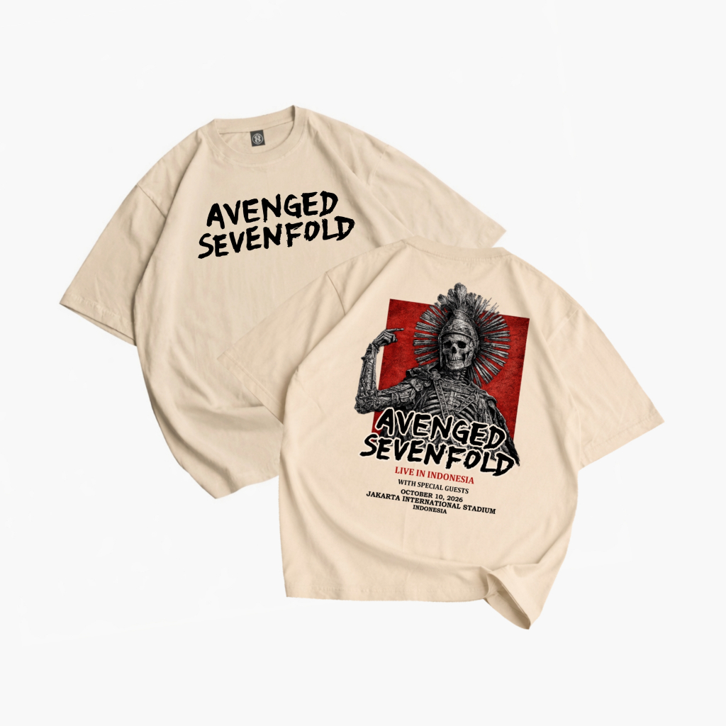 Kaos Avenged Sevenfold Asia Tour 2026 Vol.01 | Kaos Band |T-shirt Band Avenged Sevenfold