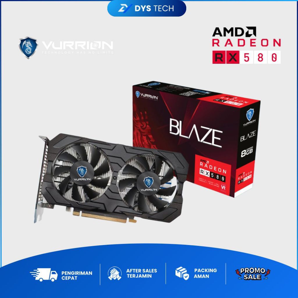 VURRION BLAZE RADEON RX580 8GB – RX 580 8G AMD RADEON GDDR5